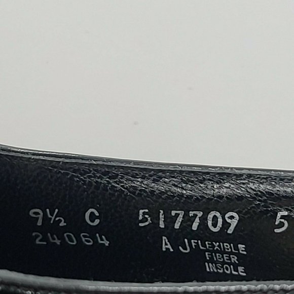 Florsheim Designer Collection Mens 9.5C Black Patent Leather Tuxedo Shoes